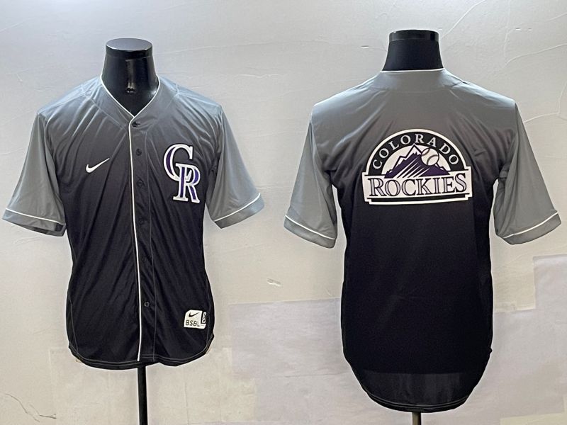 Men Colorado Rockies Blank Grey Drift Game 2025 Nike MLB Jersey style 3->colorado rockies->MLB Jersey